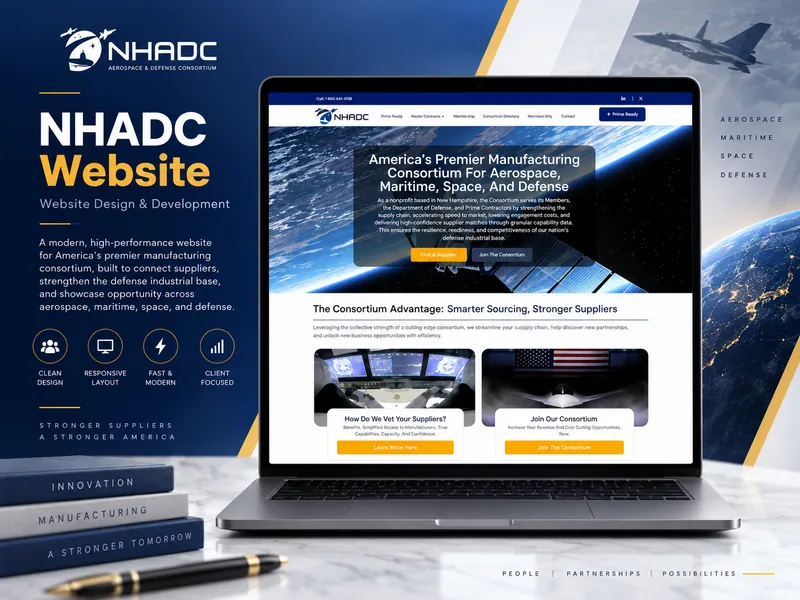 New Hampshire Aerospace & Defense Consortium website portfolio preview